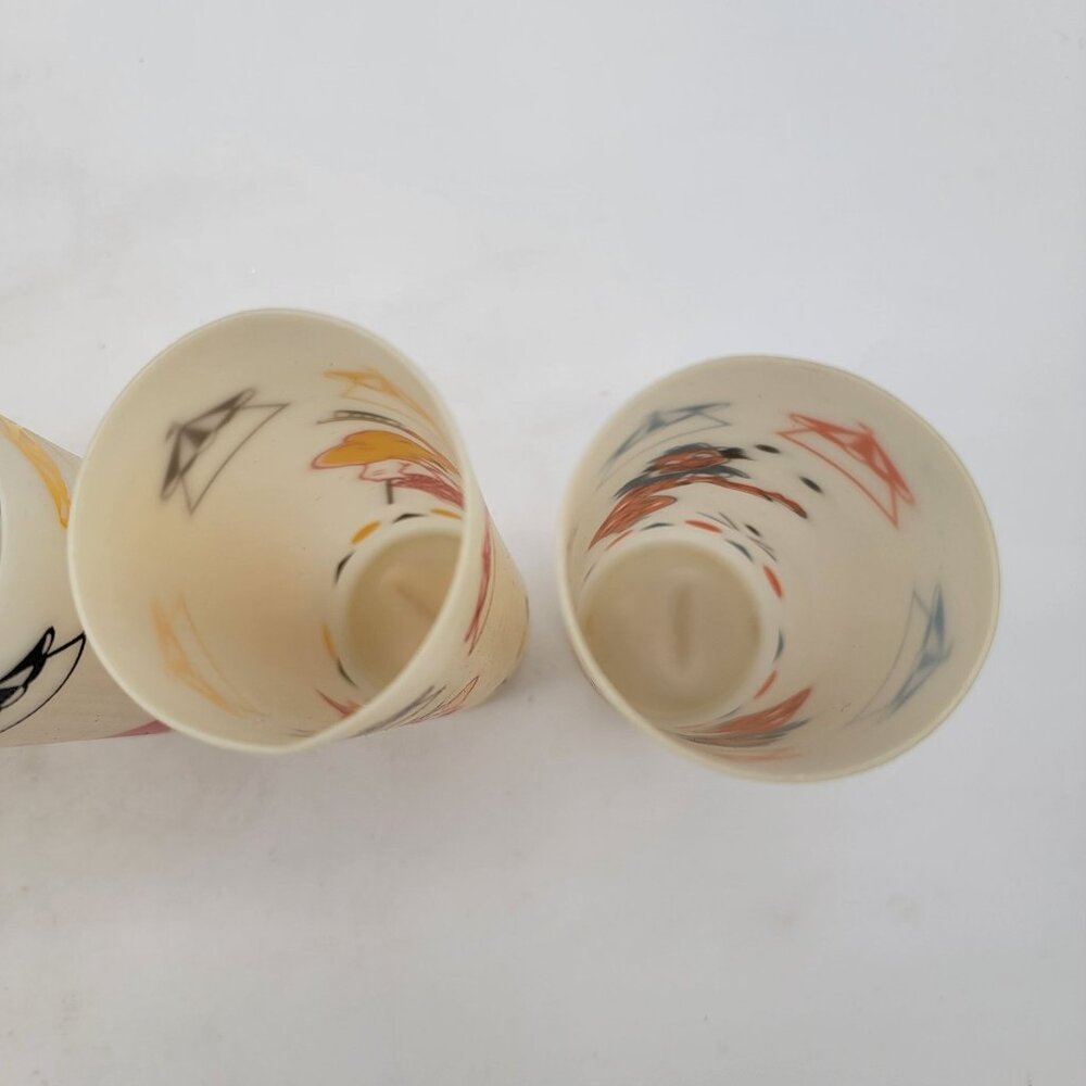 Vintage Mid-Century Modern Circus Themed Tumblers Set Of 6 - Picture 5 of 16